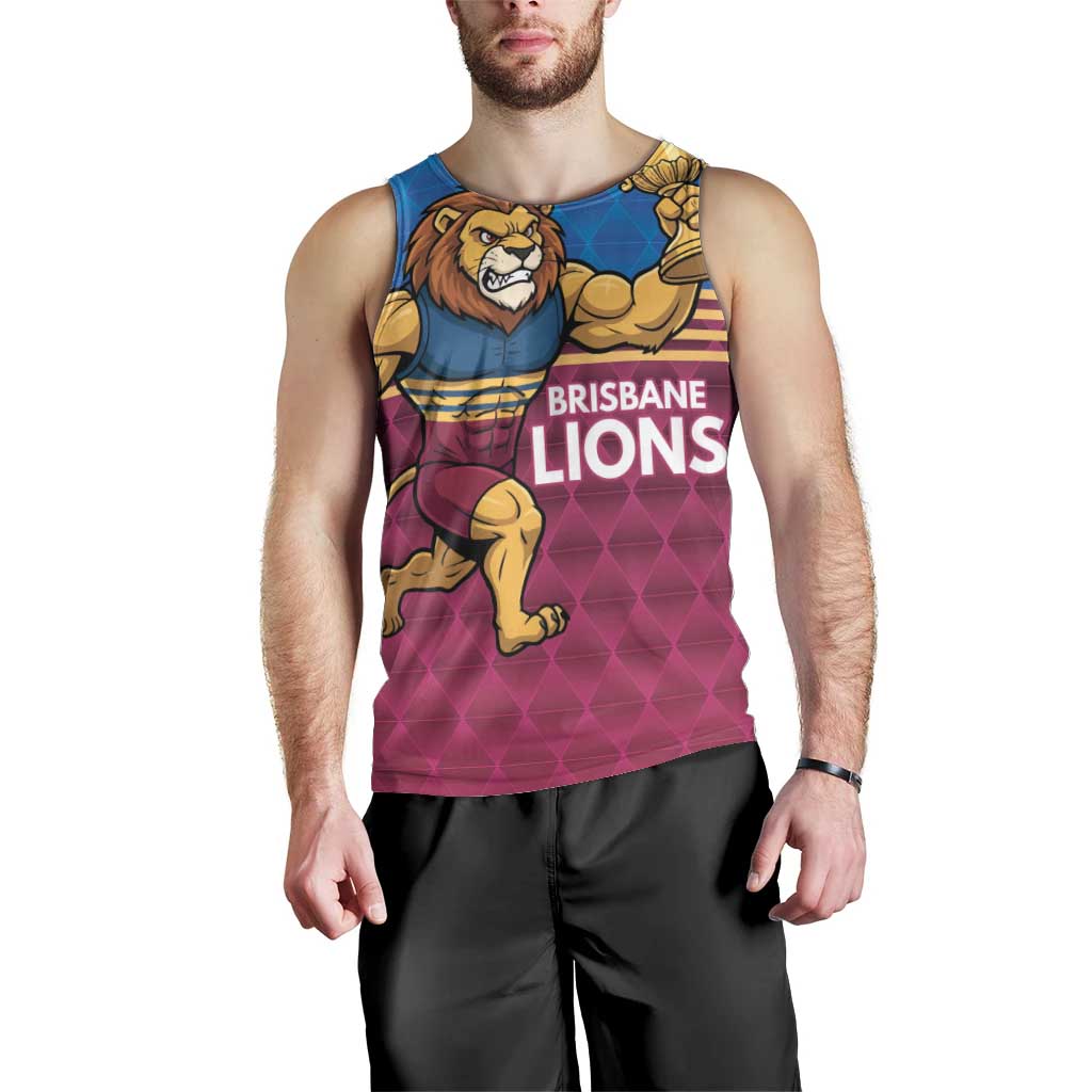 Custom Pride of Brisbane Champion Roar Men Tank Top - Aussie Hoodie