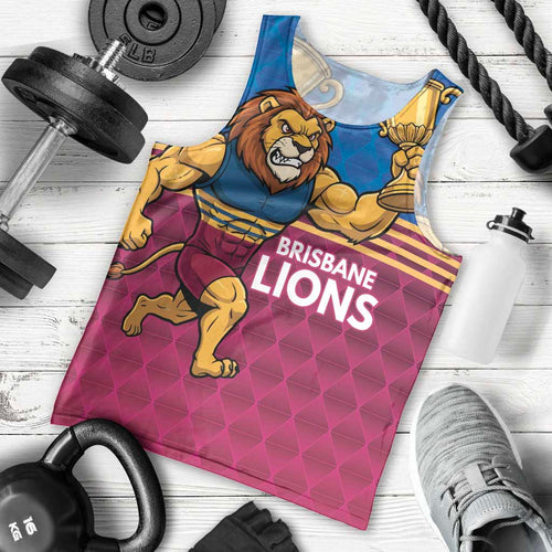 Custom Pride of Brisbane Champion Roar Men Tank Top - Aussie Hoodie
