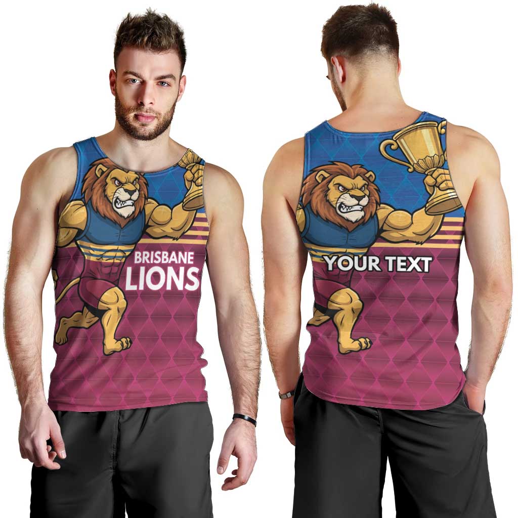 Custom Pride of Brisbane Champion Roar Men Tank Top - Aussie Hoodie