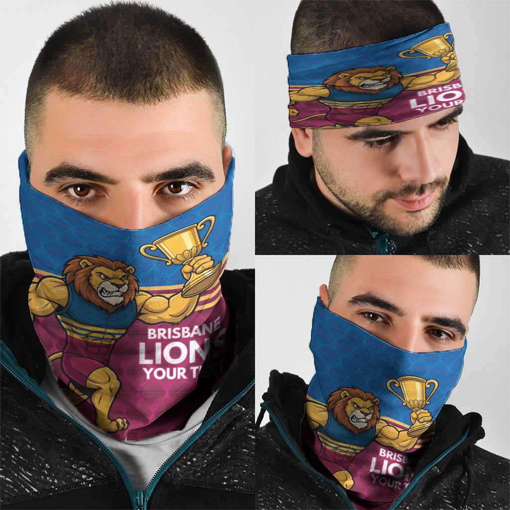 Custom Pride of Brisbane Champion Roar Neck Gaiter - Aussie Hoodie