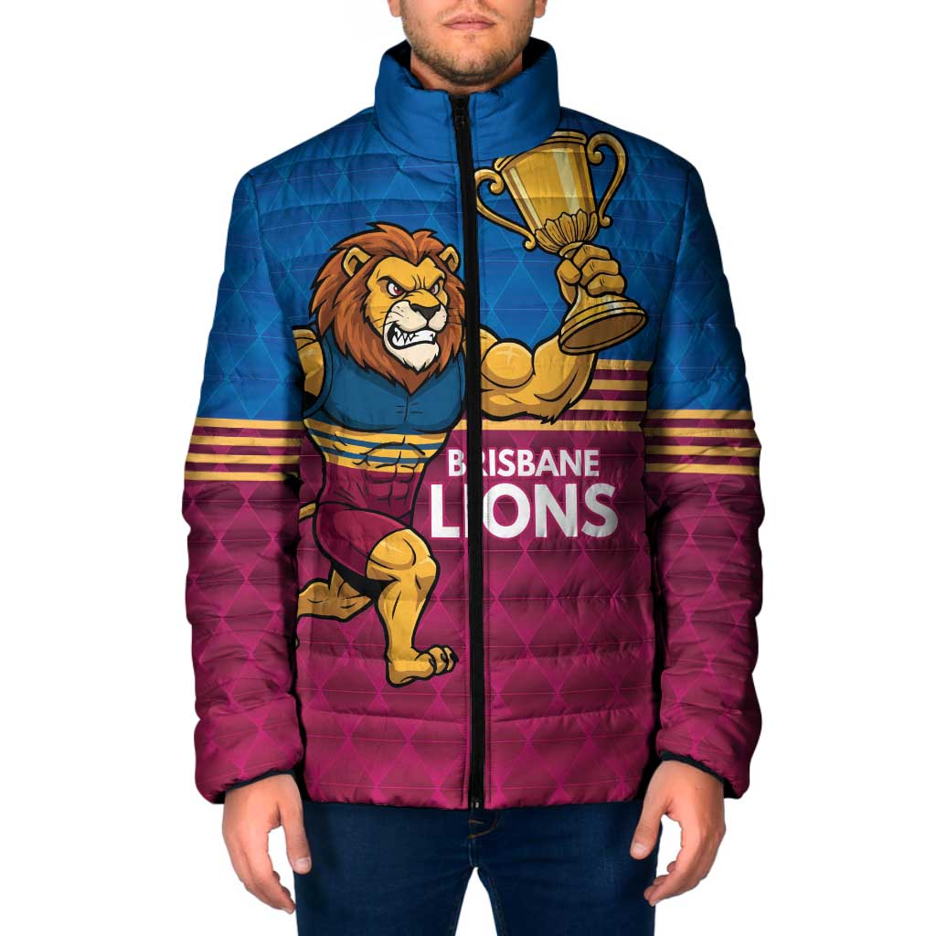 Custom Pride of Brisbane Champion Roar Padded Jacket - Aussie Hoodie