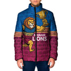 Custom Pride of Brisbane Champion Roar Padded Jacket - Aussie Hoodie