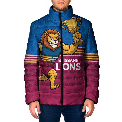 Custom Pride of Brisbane Champion Roar Padded Jacket - Aussie Hoodie