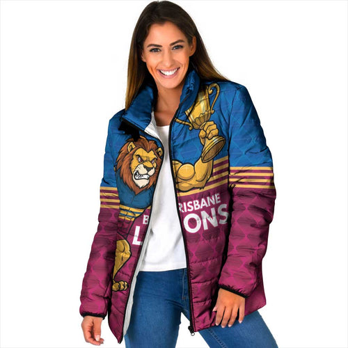 Custom Pride of Brisbane Champion Roar Padded Jacket - Aussie Hoodie