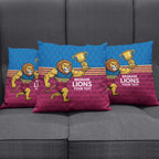 Custom Pride of Brisbane Champion Roar Pillow Cover - Aussie Hoodie