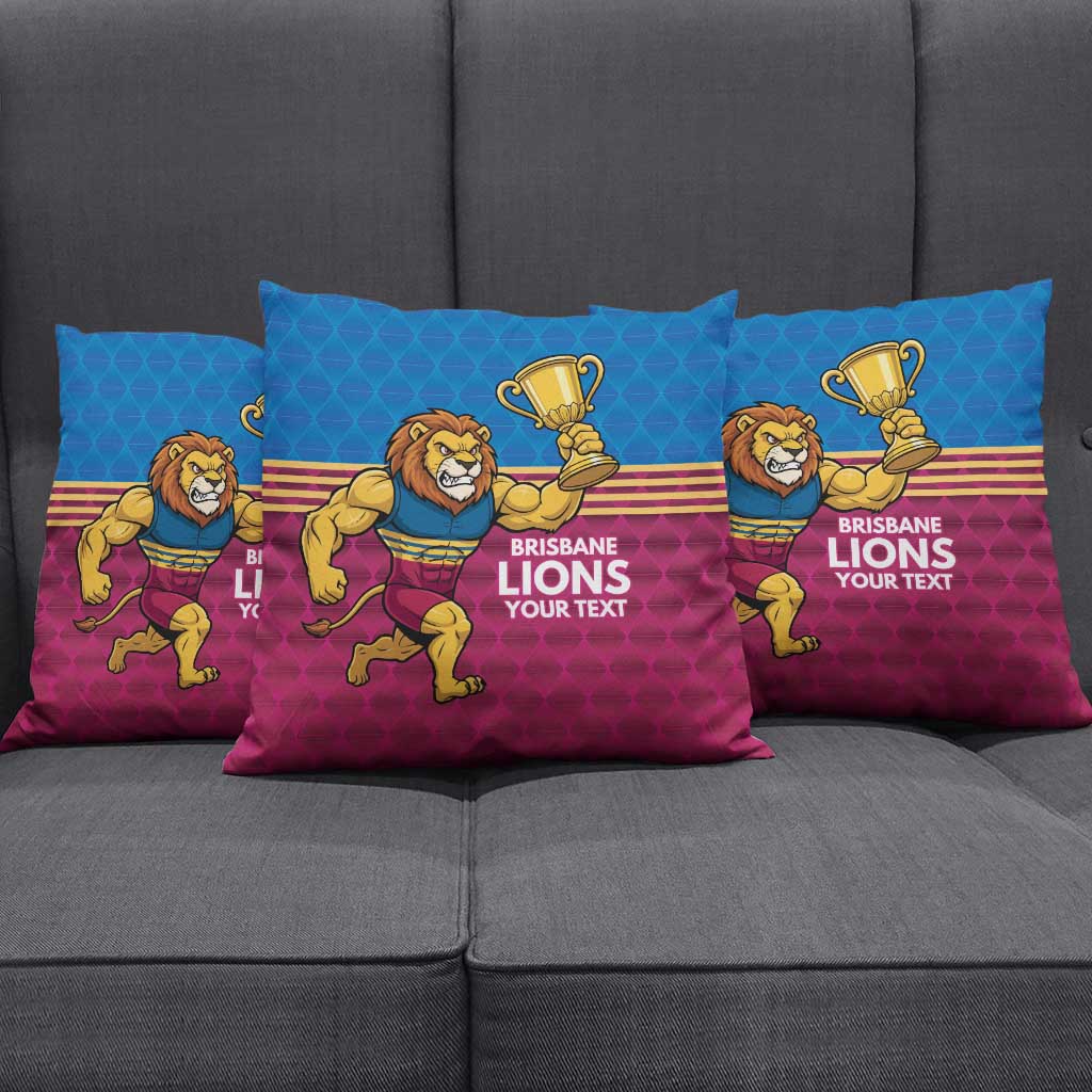 Custom Pride of Brisbane Champion Roar Pillow Cover - Aussie Hoodie