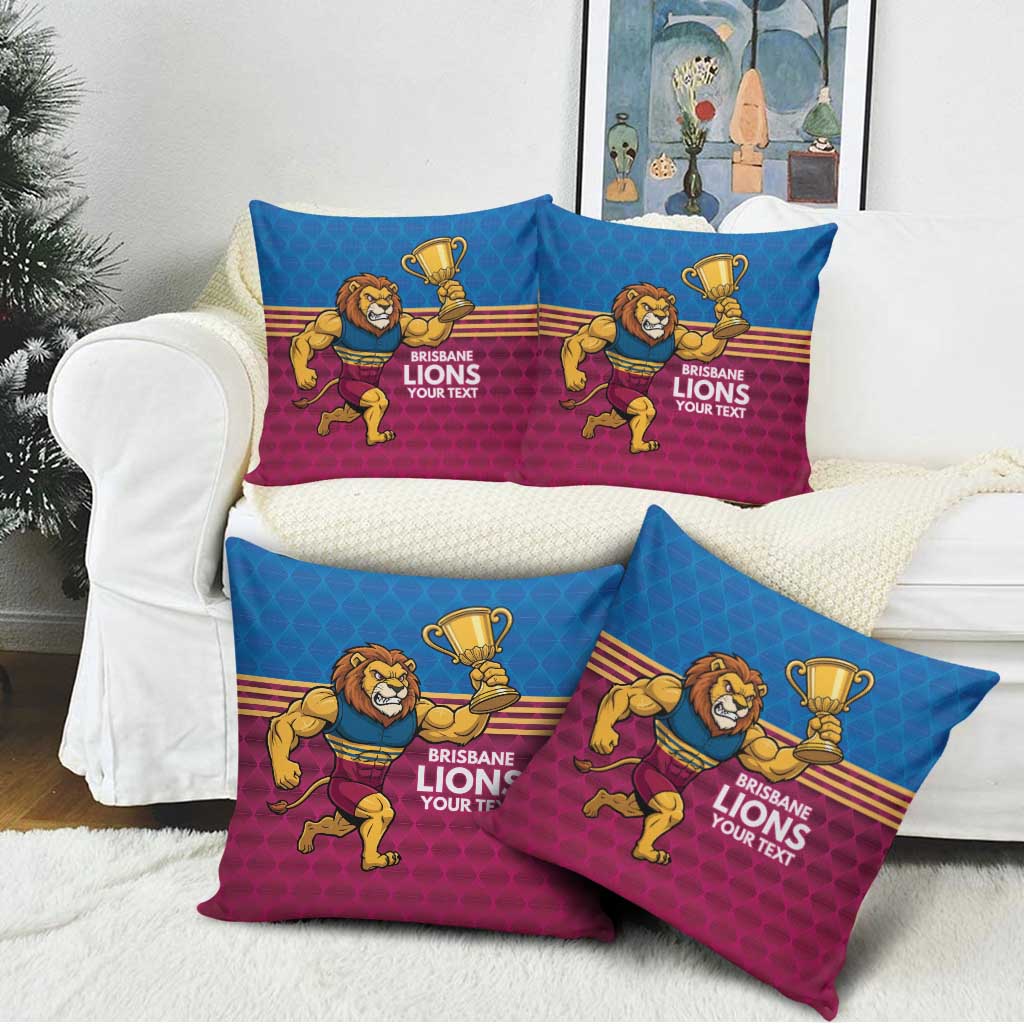 Custom Pride of Brisbane Champion Roar Pillow Cover - Aussie Hoodie