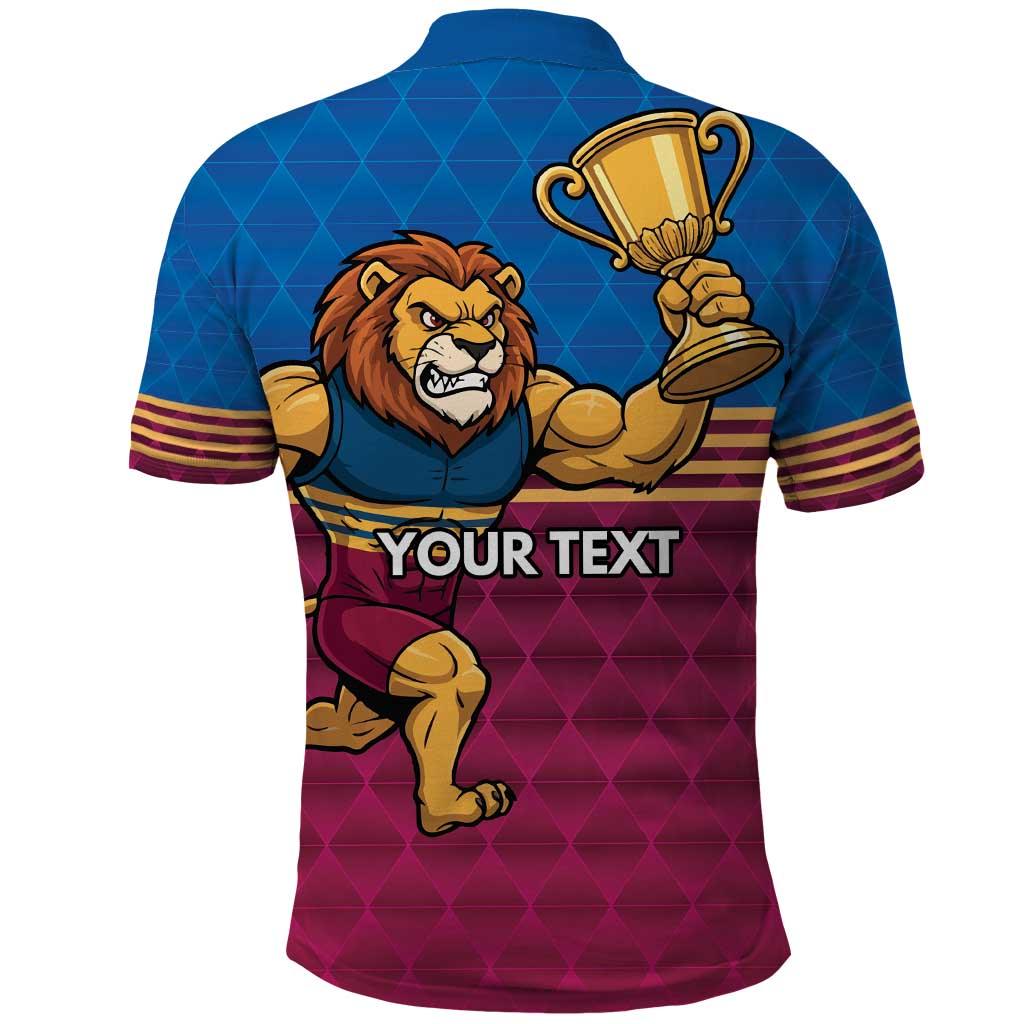 Custom Pride of Brisbane Champion Roar Polo Shirt - Aussie Hoodie