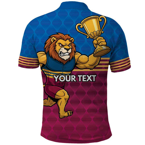 Custom Pride of Brisbane Champion Roar Polo Shirt - Aussie Hoodie