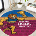 Custom Pride of Brisbane Champion Roar Round Carpet - Aussie Hoodie