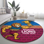 Custom Pride of Brisbane Champion Roar Round Carpet - Aussie Hoodie
