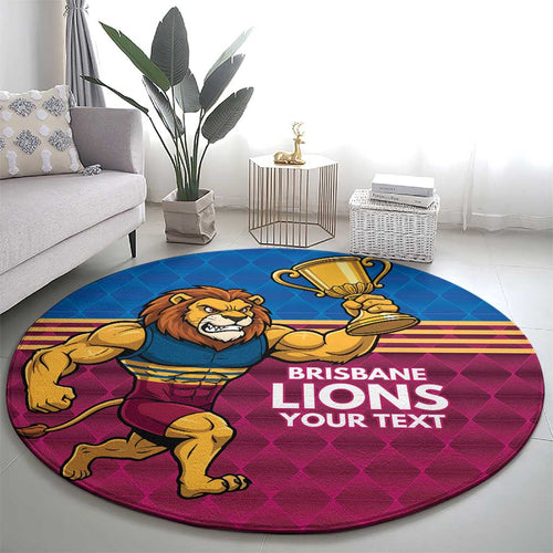 Custom Pride of Brisbane Champion Roar Round Carpet - Aussie Hoodie