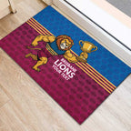 Custom Pride of Brisbane Champion Roar Rubber Doormat - Aussie Hoodie