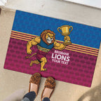 Custom Pride of Brisbane Champion Roar Rubber Doormat - Aussie Hoodie