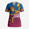 Custom Pride of Brisbane Champion Roar Scrub Top - Aussie Hoodie