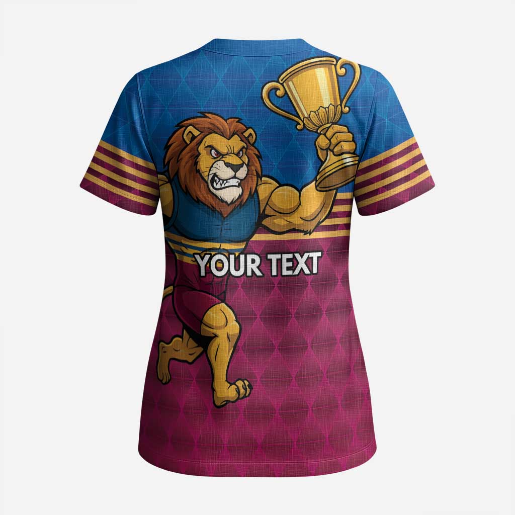 Custom Pride of Brisbane Champion Roar Scrub Top - Aussie Hoodie