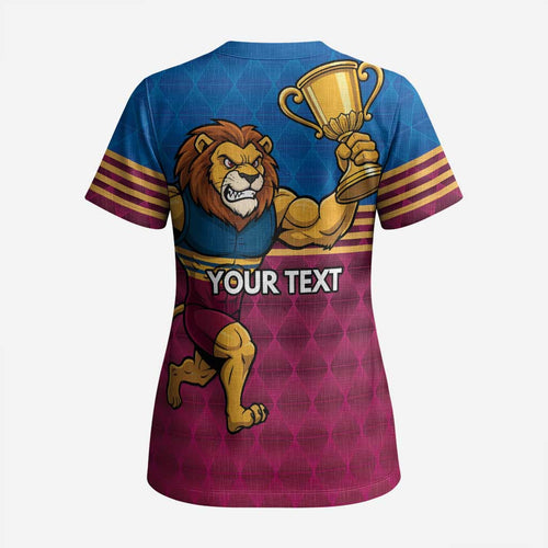 Custom Pride of Brisbane Champion Roar Scrub Top - Aussie Hoodie