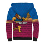Custom Pride of Brisbane Champion Roar Sherpa Hoodie - Aussie Hoodie