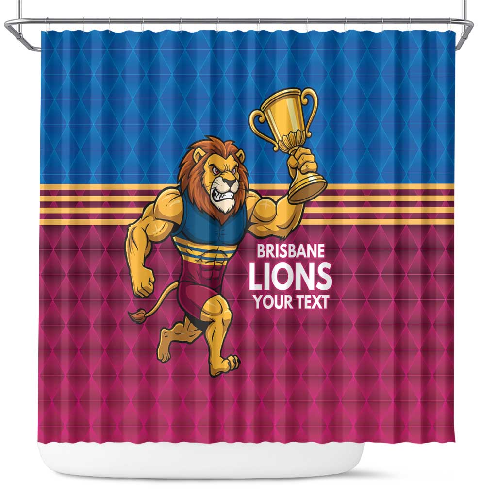 Custom Pride of Brisbane Champion Roar Shower Curtain - Aussie Hoodie