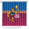Custom Pride of Brisbane Champion Roar Shower Curtain - Aussie Hoodie