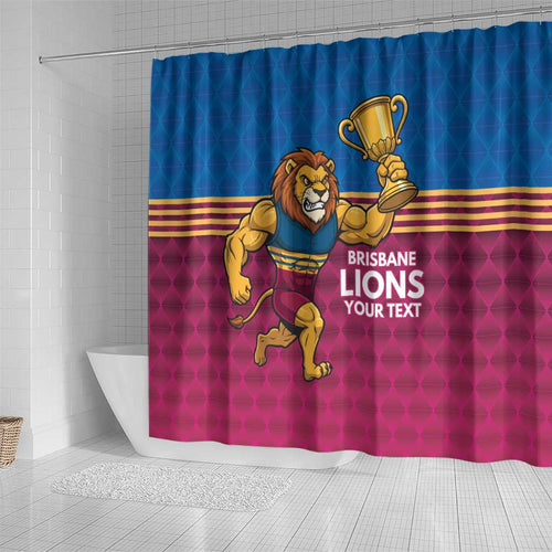 Custom Pride of Brisbane Champion Roar Shower Curtain - Aussie Hoodie