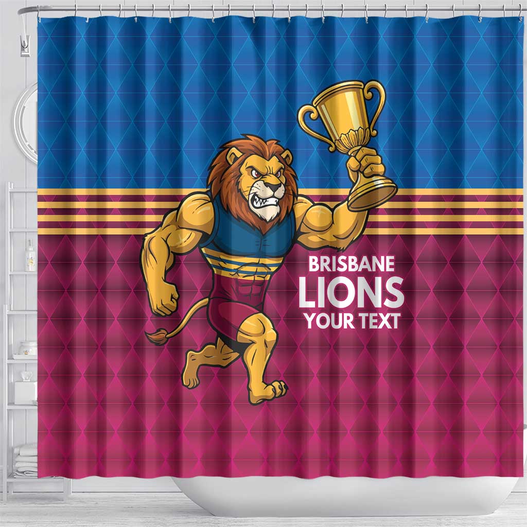Custom Pride of Brisbane Champion Roar Shower Curtain - Aussie Hoodie