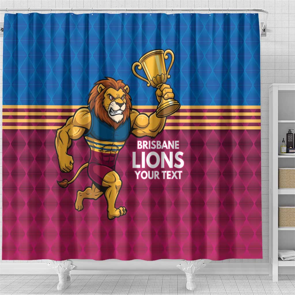 Custom Pride of Brisbane Champion Roar Shower Curtain - Aussie Hoodie