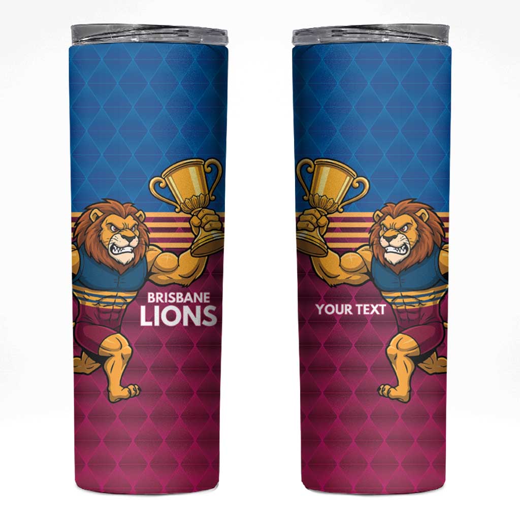 Custom Pride of Brisbane Champion Roar Skinny Tumbler - Aussie Hoodie