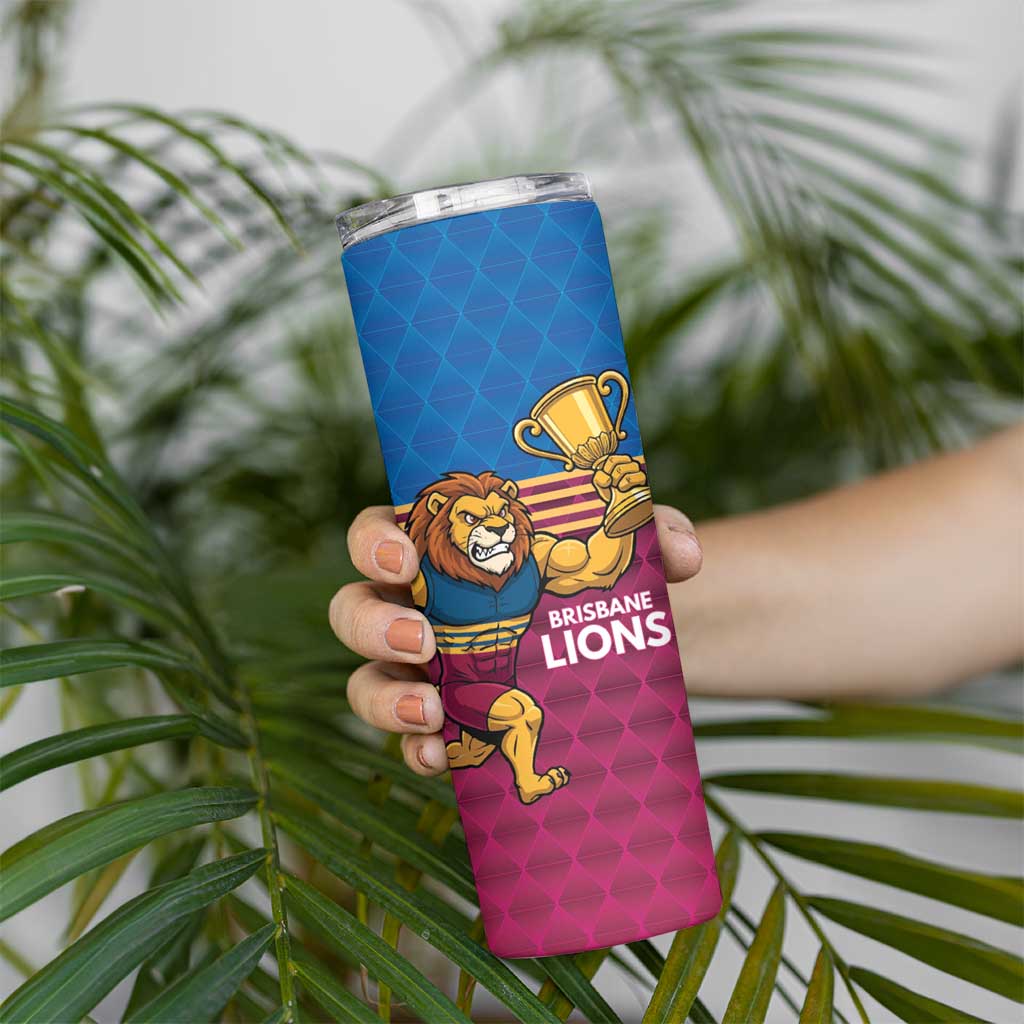 Custom Pride of Brisbane Champion Roar Skinny Tumbler - Aussie Hoodie