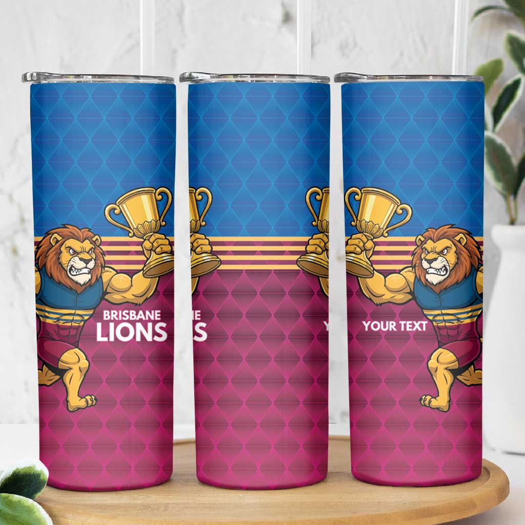 Custom Pride of Brisbane Champion Roar Skinny Tumbler - Aussie Hoodie