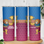 Custom Pride of Brisbane Champion Roar Skinny Tumbler - Aussie Hoodie