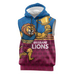Custom Pride of Brisbane Champion Roar Sleeveless Hoodie - Aussie Hoodie
