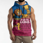 Custom Pride of Brisbane Champion Roar Sleeveless Hoodie - Aussie Hoodie