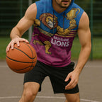 Custom Pride of Brisbane Champion Roar Sleeveless Hoodie - Aussie Hoodie