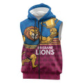 Custom Pride of Brisbane Champion Roar Sleeveless Zip Hoodie LT9