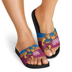 Custom Pride of Brisbane Champion Roar Slide Sandals - Aussie Hoodie