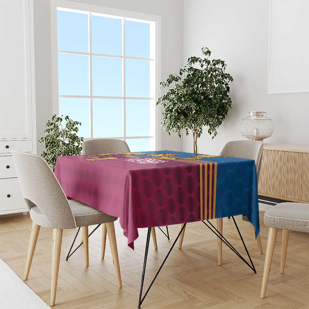 Custom Pride of Brisbane Champion Roar Tablecloth - Aussie Hoodie