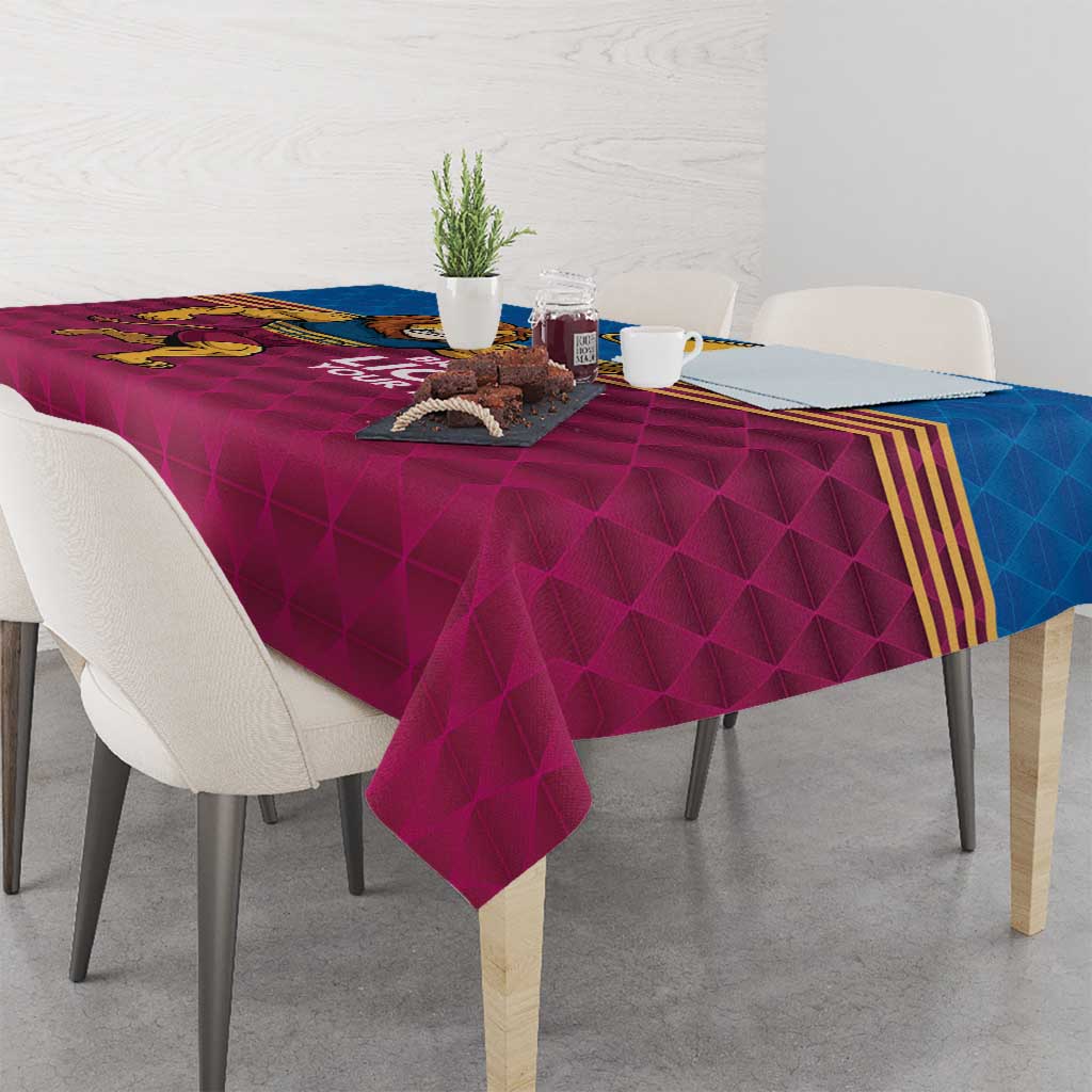 Custom Pride of Brisbane Champion Roar Tablecloth - Aussie Hoodie