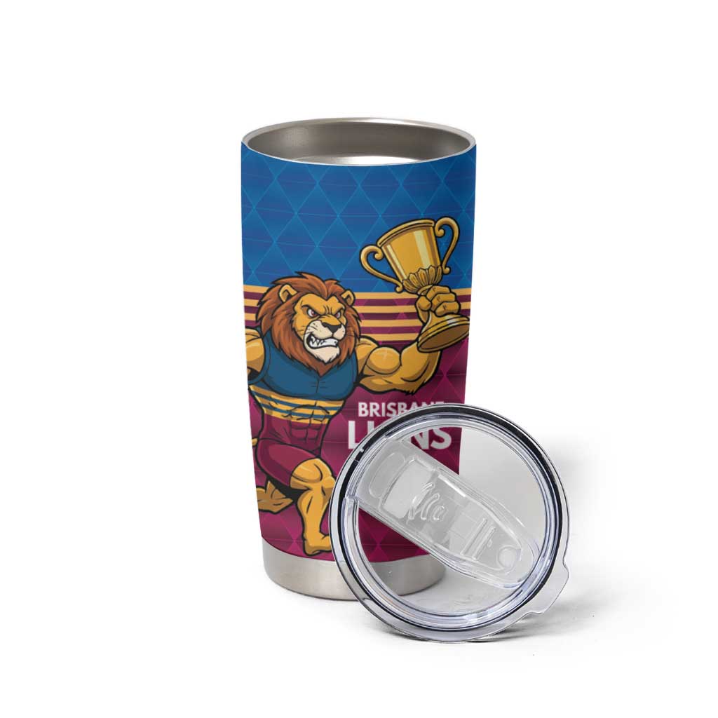 Custom Pride of Brisbane Champion Roar Tumbler Cup - Aussie Hoodie