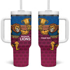 Custom Pride of Brisbane Champion Roar Tumbler With Handle - Aussie Hoodie