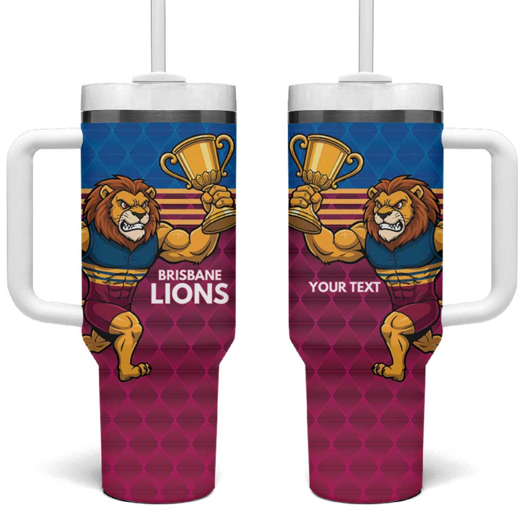 Custom Pride of Brisbane Champion Roar Tumbler With Handle - Aussie Hoodie