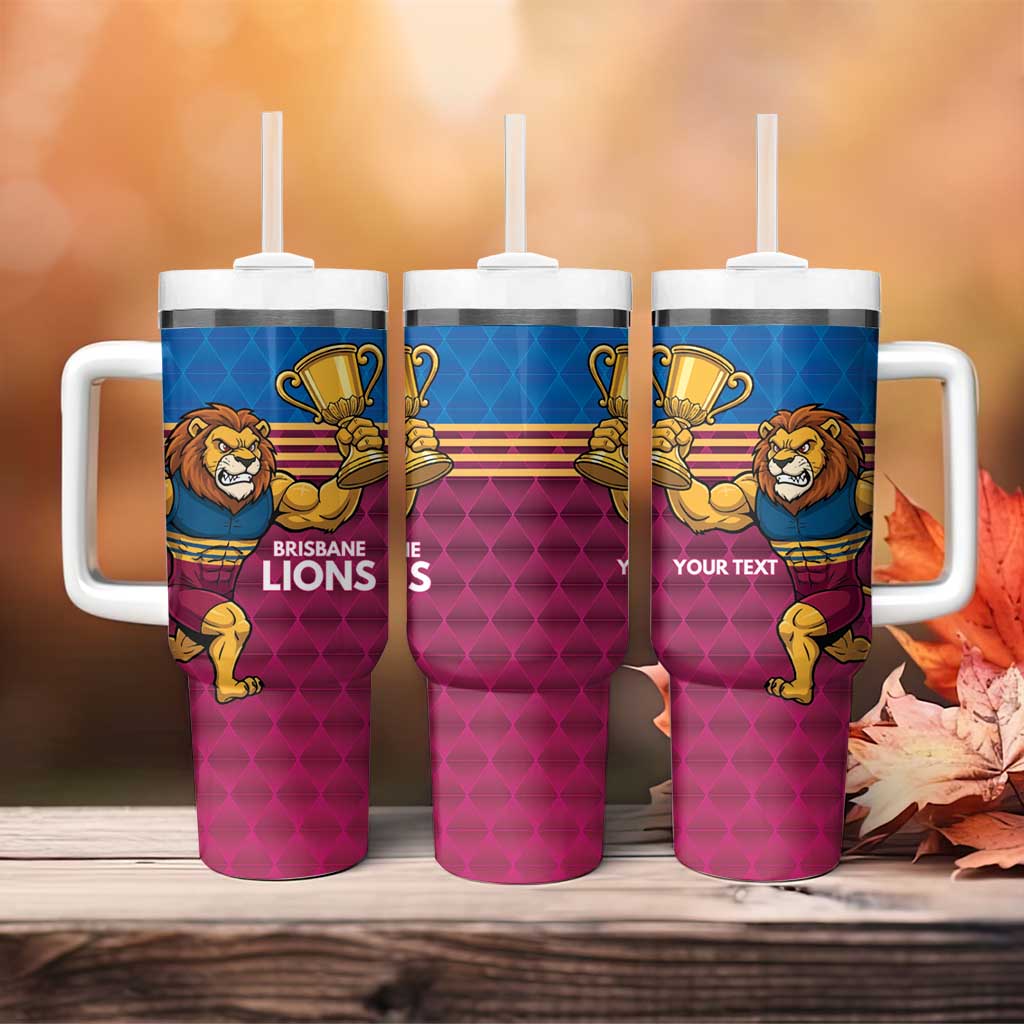 Custom Pride of Brisbane Champion Roar Tumbler With Handle - Aussie Hoodie