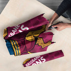 Custom Pride of Brisbane Champion Roar Umbrella - Aussie Hoodie