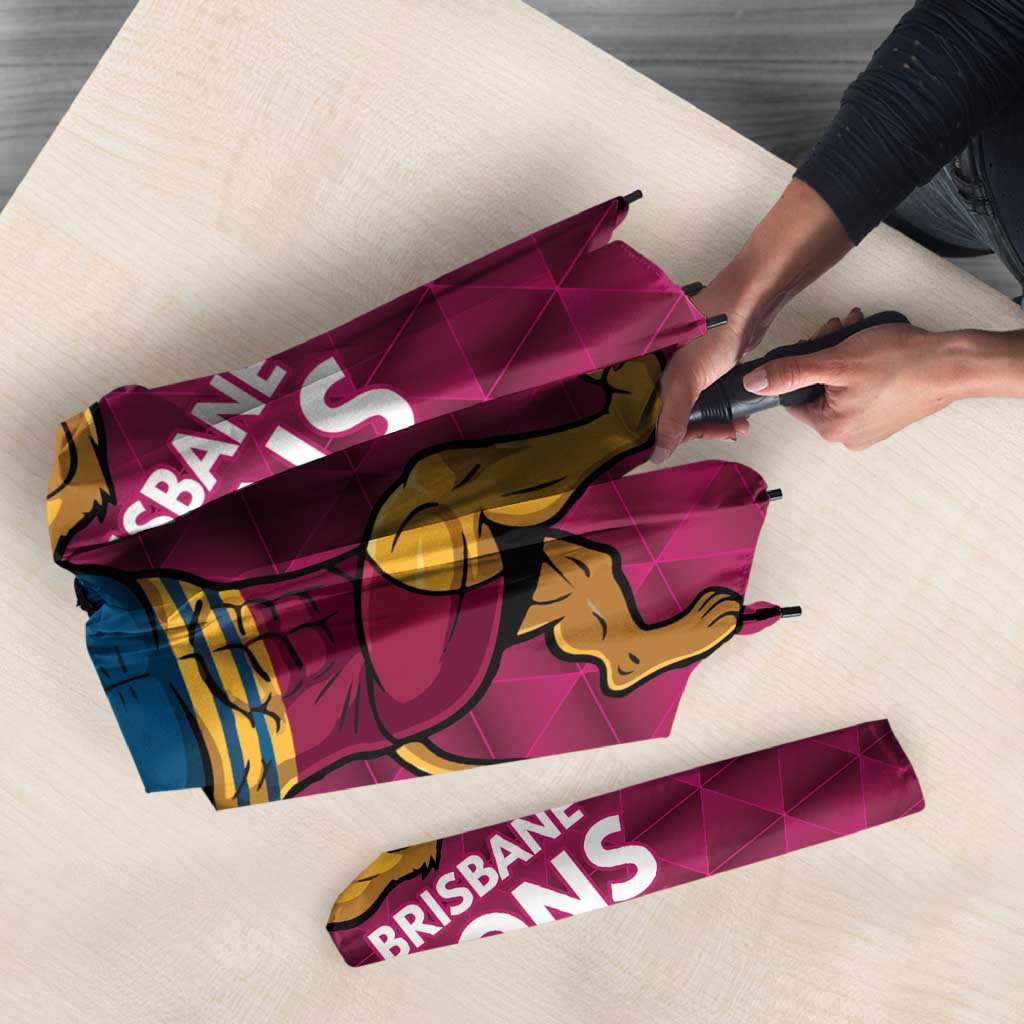 Custom Pride of Brisbane Champion Roar Umbrella - Aussie Hoodie