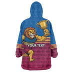 Custom Pride of Brisbane Champion Roar Wearable Blanket Hoodie - Aussie Hoodie