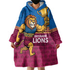 Custom Pride of Brisbane Champion Roar Wearable Blanket Hoodie - Aussie Hoodie