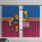 Custom Pride of Brisbane Champion Roar Window Curtain - Aussie Hoodie