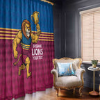 Custom Pride of Brisbane Champion Roar Window Curtain - Aussie Hoodie