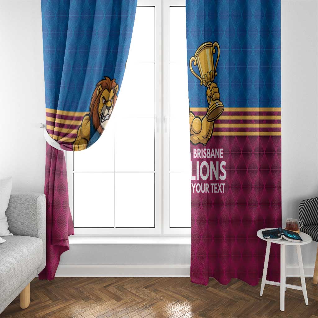 Custom Pride of Brisbane Champion Roar Window Curtain - Aussie Hoodie