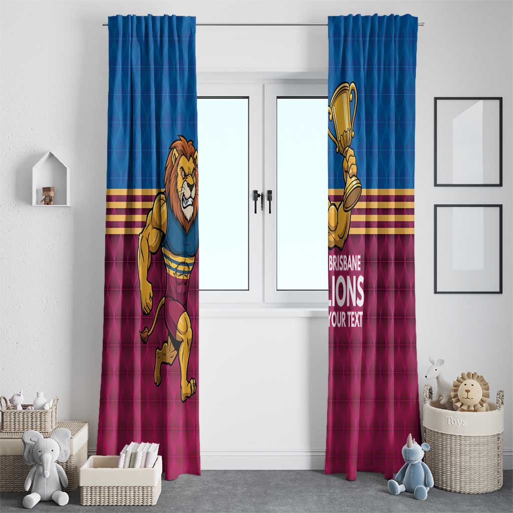 Custom Pride of Brisbane Champion Roar Window Curtain - Aussie Hoodie